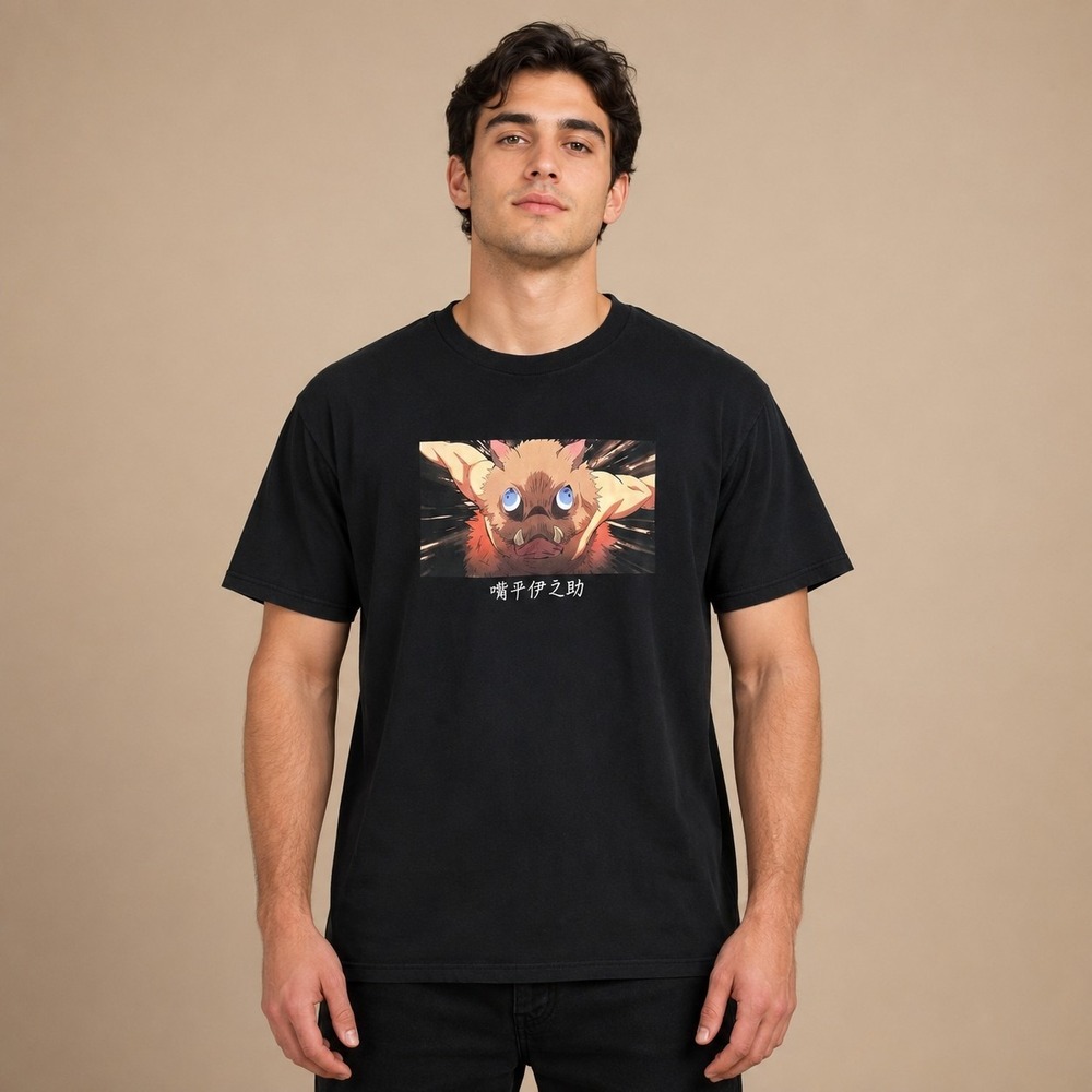 Demon Slayer Men's Large Graphic Tee Grunge Anime Streetwear Kimetsu No Yaiba